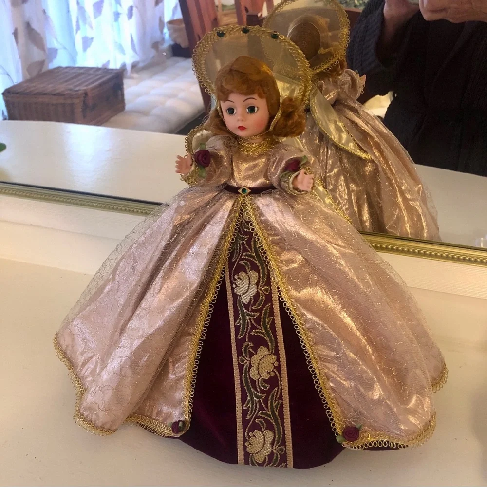 Vintage Madame Alexander Angel Tree Top Topper Pink Victorian Doll #854